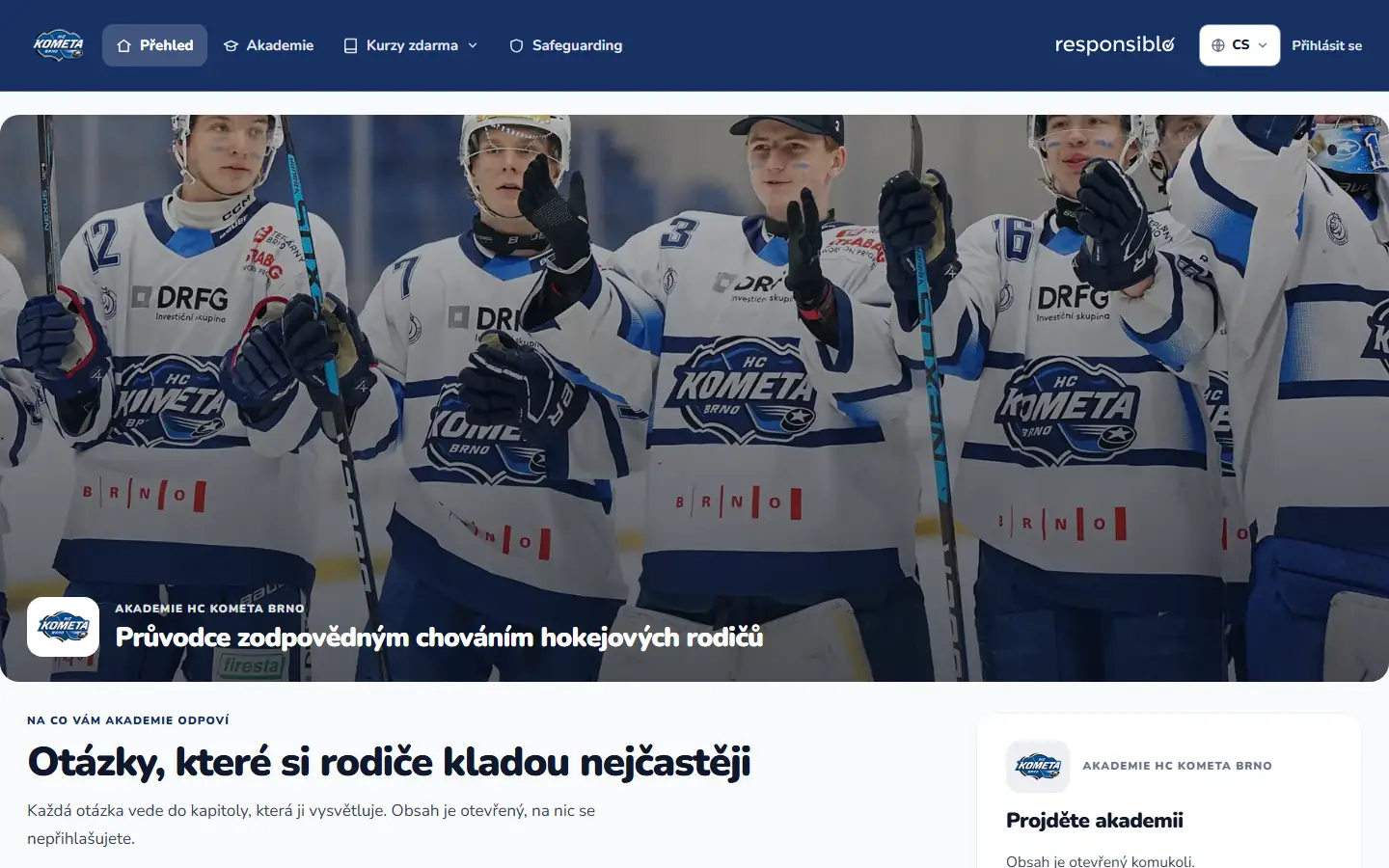 Academy of HC Kometa Brno