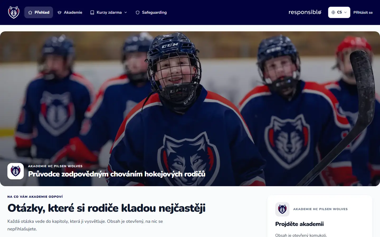 Academy of HC Pilsen Wolves