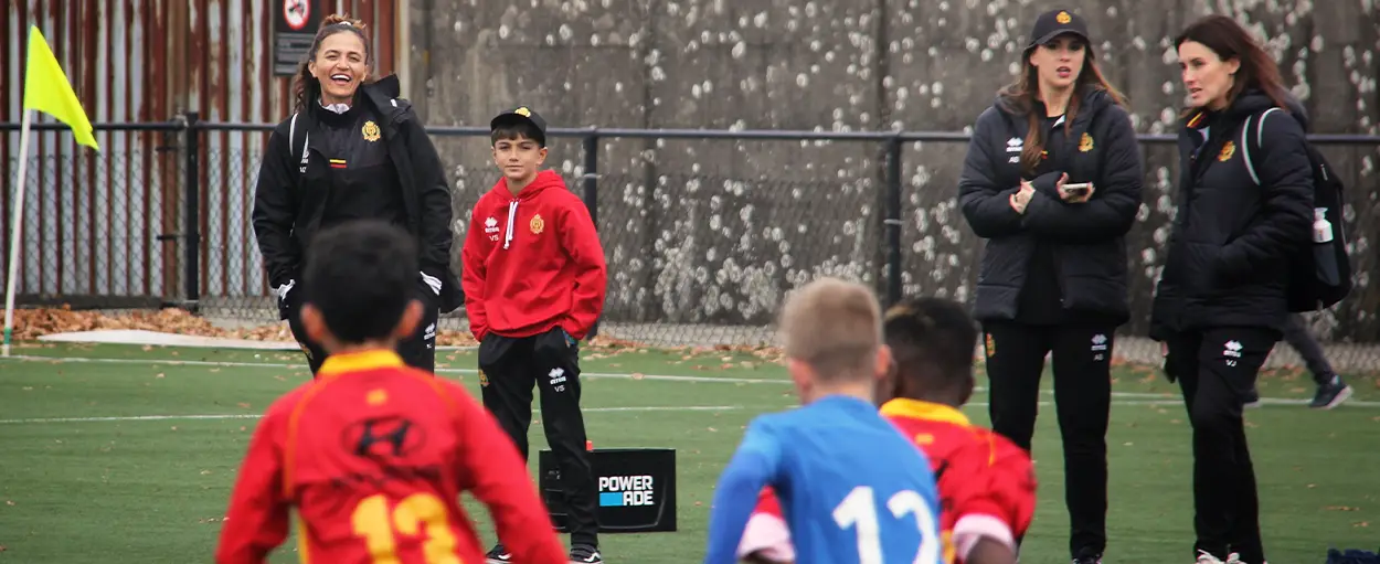 Ondersteuning van het kind tijdens trainingen